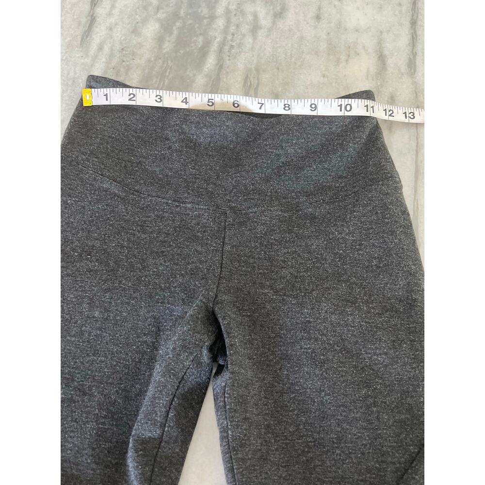Runway Leggings WHBM Gray Stretch Knit Size 4 Short Ankle Casual Athleisure - Picture 6 of 9